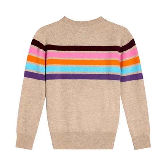 NAADAM kids 100% cashmere oatmeal sweater 7-8 - Picture 4 of 14